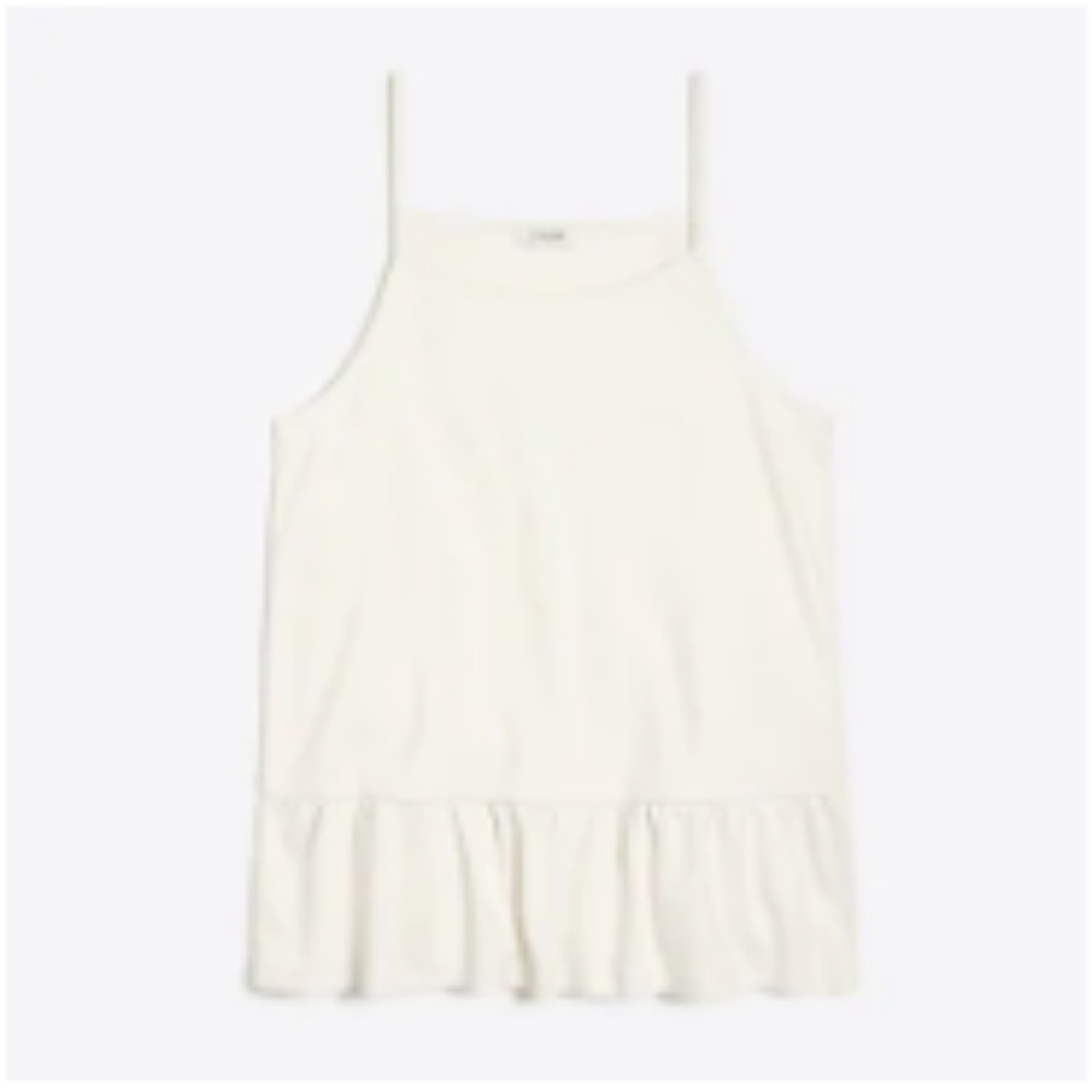 JCrew Ruffle Peplum Cami